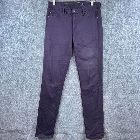 Adriano Goldschmied Jeans Womens 28 Purple The Prima Mid Rise Cigarette - Picture 1 of 10